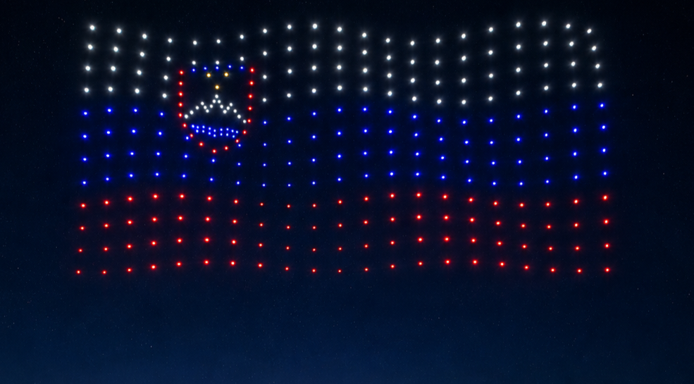 Predstavitve Skydance Drone - Slovenska zastava
