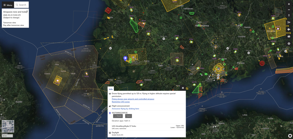 Skydance Drone Shows - Drone Map Finland