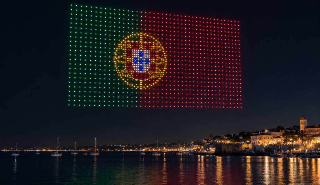 Predstavitve dronov Skydance - portugalska zastava