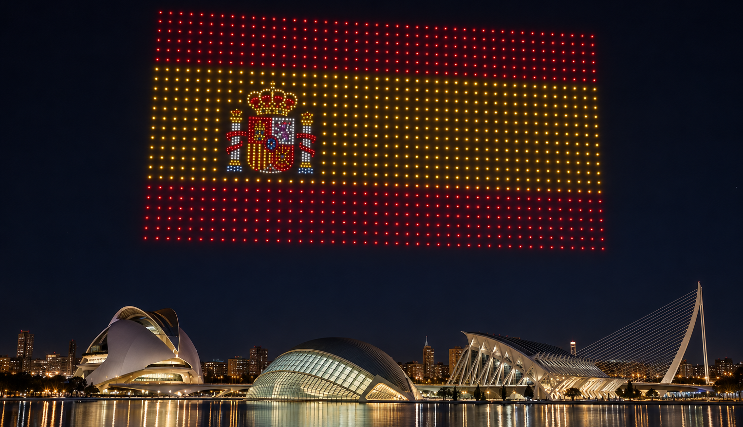 Skydance Drone Shows - Spain Flag